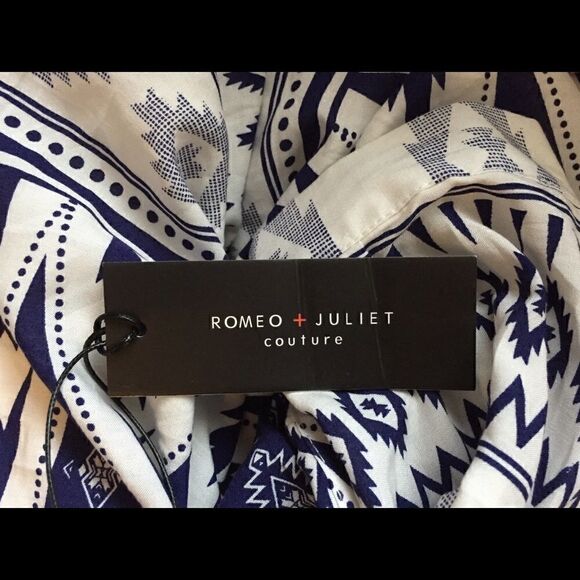 NWT Romeo & Juliette Couture Aztec shorts romper S - Picture 7 of 7